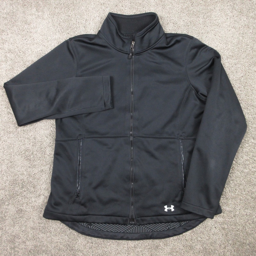 Under Armour Jacket Womens Large Black ColdGear Infrared Softshell Active Coat